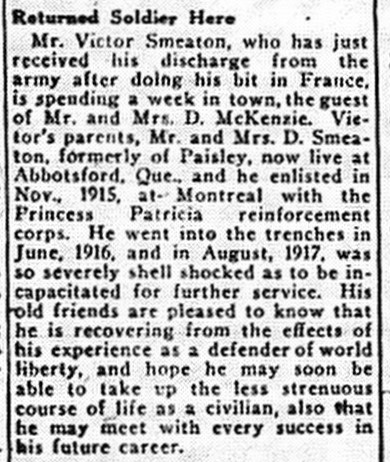 Paisley Advocate, October 2, 1918